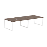 Стол 4-х местный EVWST 3113 Дуб Денвер тёмный/Белый 3126х1346х750 EDIS