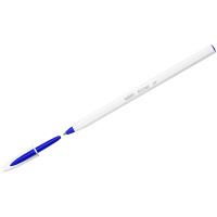 Шариковая ручка Bic Cristal Up синяя, 1.2мм, белый корпус