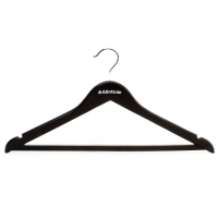 Плечики для одежды Attribute Hanger Siluet Black деревянные, костюмные, черные