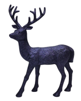 Tarrington House Олень рождественский темно-синий, 31см