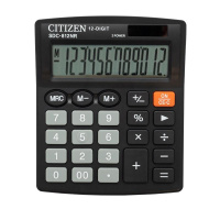 Калькулятор настольный Citizen SDC-812BN черный, 12 разрядов