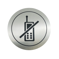 Дверная табличка Nofer 'Выключите звук телефонов' 16733.2.S