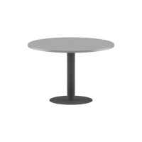 Конференц стол ПРГ-100 Металлик/Антрацит D1000х750