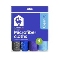 Набор салфеток Lomberta микрофибра 30 x 30см, 4шт