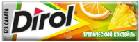 Жевательная резинка Dirol Тропический коктейль без сахара, 13.6г