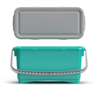 Ведро с крышкой и ручкой герметичное TTS,  зеленое,  20 л, 00003215