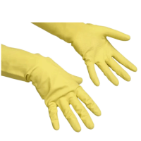 Перчатки резиновые Vileda Professional многоцелевые M, желтые, 100759