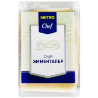 Сыр в нарезке Metro Chef Эмменталер 45%, 500г