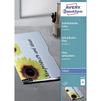 Пленка для печати Avery Zweckform 2501, прозрачная, 210x297мм, 0.17мм, 50 листов, А4