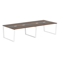Конференц стол EVCT 3114 Дуб Денвер темный/Белый 3132х1346х750 EDIS