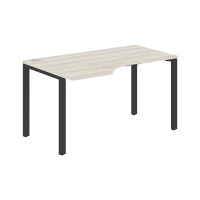 Стол эргономичный XS6CET 149(L) Сосна Эдмонт/Антрацит 1400х900х750 XTEN-S60