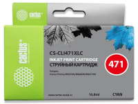 Картридж струйный Cactus CS-CLI471XLC голубой