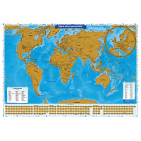 Настенная карта Globen Мир, политическая, со скретч-покрытием, 860х600мм