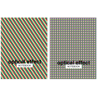 Бизнес-блокнот А5, 64л., ЛАЙТ, BG 'Optical effect', метализация, глянцевая ламинация