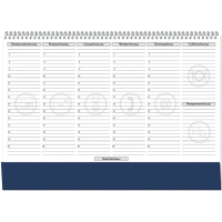 Планинг недатированный Attache синий, 35х49см, 54 листа