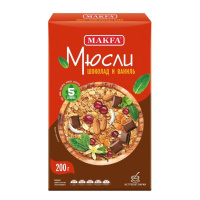 Мюсли Makfa шоколад-ваниль 5 злаков, 200г
