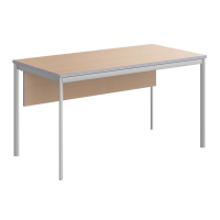 Стол прямой Skyland Imago-S СП-3SD, клен/алюминий, 1400х720х755мм