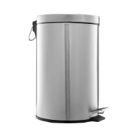 Мусорное ведро с педалью Merida Classic KIM410, 12л, матовый металлик