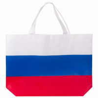 Сумка 'Флаг России' триколор, 40х29 см, нетканое полотно, BRAUBERG, 605519, RU39