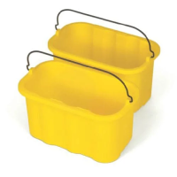 Ведро Rubbermaid 9л, для хранения аксессуаров, желтое, FG9T8200YEL