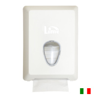 Диспенсер для туалетной бумаги листовой Lime белый, mini, V укладка, A62201BIS