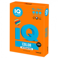 Цветная бумага для принтера Iq Color intensive оранжевая, А4, 250 листов, 160г/м2, OR43
