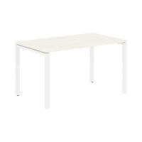 Стол прямой EUST 1380 Ясень Траун/Белый 1360х800х750 EDIS