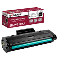 Картридж лазерный SONNEN (SH-W1106A) С ЧИПОМ для HP Laser107/135 ВЫСШЕЕ КАЧЕСТВО, черный, 1000 стран