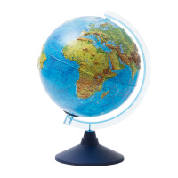 Глобус физико-политический Globen 25см, интерактивный, на круглой подставке, с подсветкой от батарее