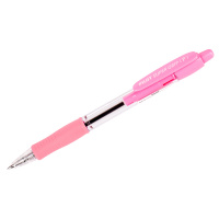 Шариковая ручка автоматическая Pilot Super Grip синяя, 0.7мм, розовый корпус