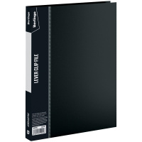 Пластиковая папка с зажимом Berlingo Standard черная, А4, 17мм, MM2341