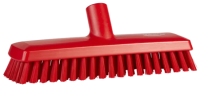 Щетка для пола Vikan 270мм, средний ворс, скребковая, с подачей воды, красный, 70434