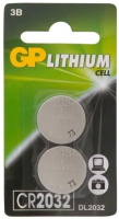 Батарейка Gp Lithium CR2032, 2шт/уп