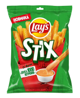 Снеки Lay's Stix картофельно-пшеничные с соусом 1000 островов, 50г