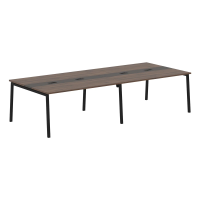 Конференц стол ELCT 3114 Дуб Денвер темный/Черный 3132х1346х750 EDIS