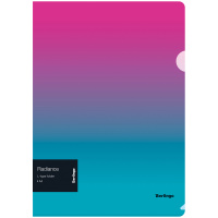 Папка-уголок Berlingo 'Radiance', А4, 200мкм, розовый/голубой градиент