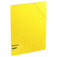 Пластиковая папка на резинке Berlingo Neon желтый неон, 600мкм
