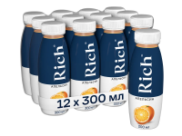 Нектар Rich апельсиновый, 300мл x 12 шт