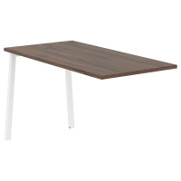 Брифинг-приставка ELB 1367 Дуб Денвер тёмный/Белый 1360х670х750 EDIS