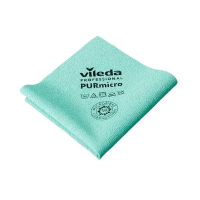 Салфетка хозяйственная Vileda Professional ПУРмикро Актив 38х35см, зеленая, 174070