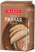 Мука Makfa ржаная хлебопекарная обдирная, 1кг
