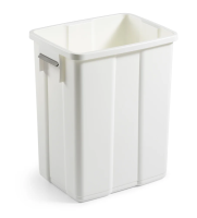 Ведро пластиковое для тележки с полками TTS,  25 л,  белое, 00005207