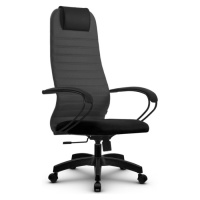 Кресло офисное Метта SU-B-10, ткань-сетка, темно-серая, крестовина пластик