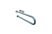 Поручень Nofer полукруглый нержавеющая сталь, глянцевый, 3 точки опоры правый, 15048.B