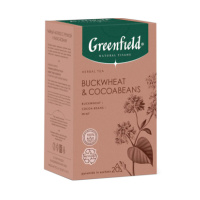Чай Greenfield Natural Tisane Buckwheat & Cocoabeans (Баквит энд Какаобинс), травяной, 20 пирамидок