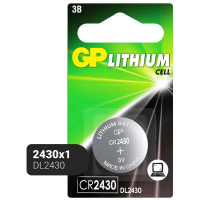 Батарейка Gp Lithium CR2430, литиевая, 1шт/уп