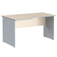 Стол прямой Skyland Imago СА-2Л, Клен Металлик, 1400х900(720)х755мм, эргономичный левосторонний