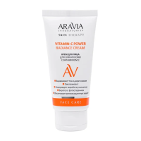 Крем для лица Aravia Laboratories Vitamin-C Power Radiance Cream, для сияния кожи с Витамином С, 50мл