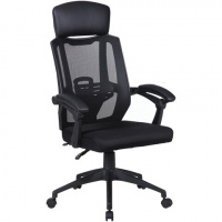 Кресло руководителя Brabix Nexus ER-401 ткань, черная, крестовина пластик