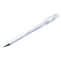 Ручка гелевая Crown Hi-Jell Pastel белая пастель, 0.7мм